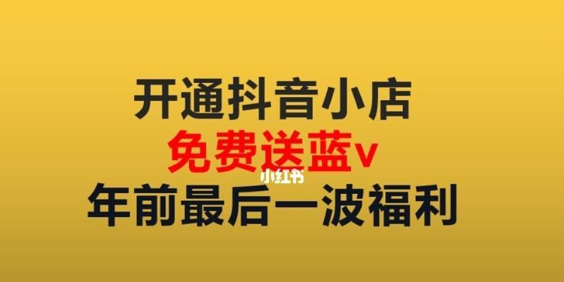 抖音小店蓝V开通攻略（教你如何快速开通抖音小店蓝V认证）