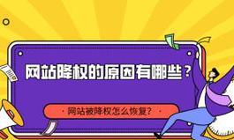 网站优化时网站被降权怎么办？如何快速恢复网站权重？