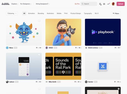 dribbble设计网站官网如何使用？有哪些设计资源可以下载？
